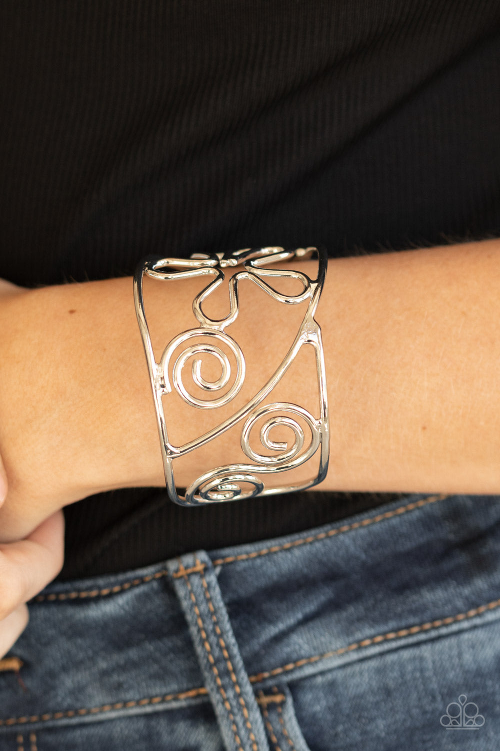 Groovy Sensations - Silver Bracelet