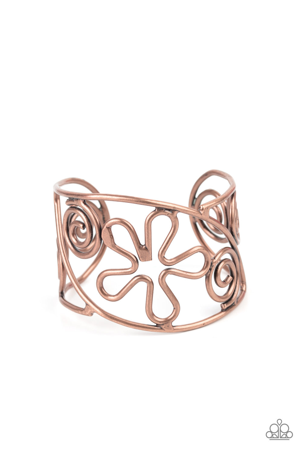 Paparazzi Groovy Sensations - Copper Bracelet 