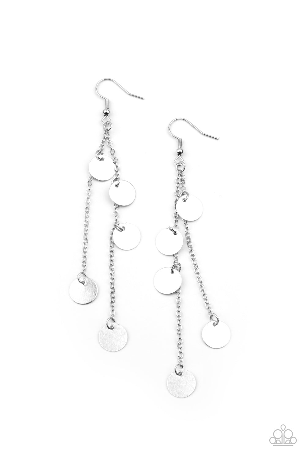 Paparazzi Take A Good Look - Silver Earrings 