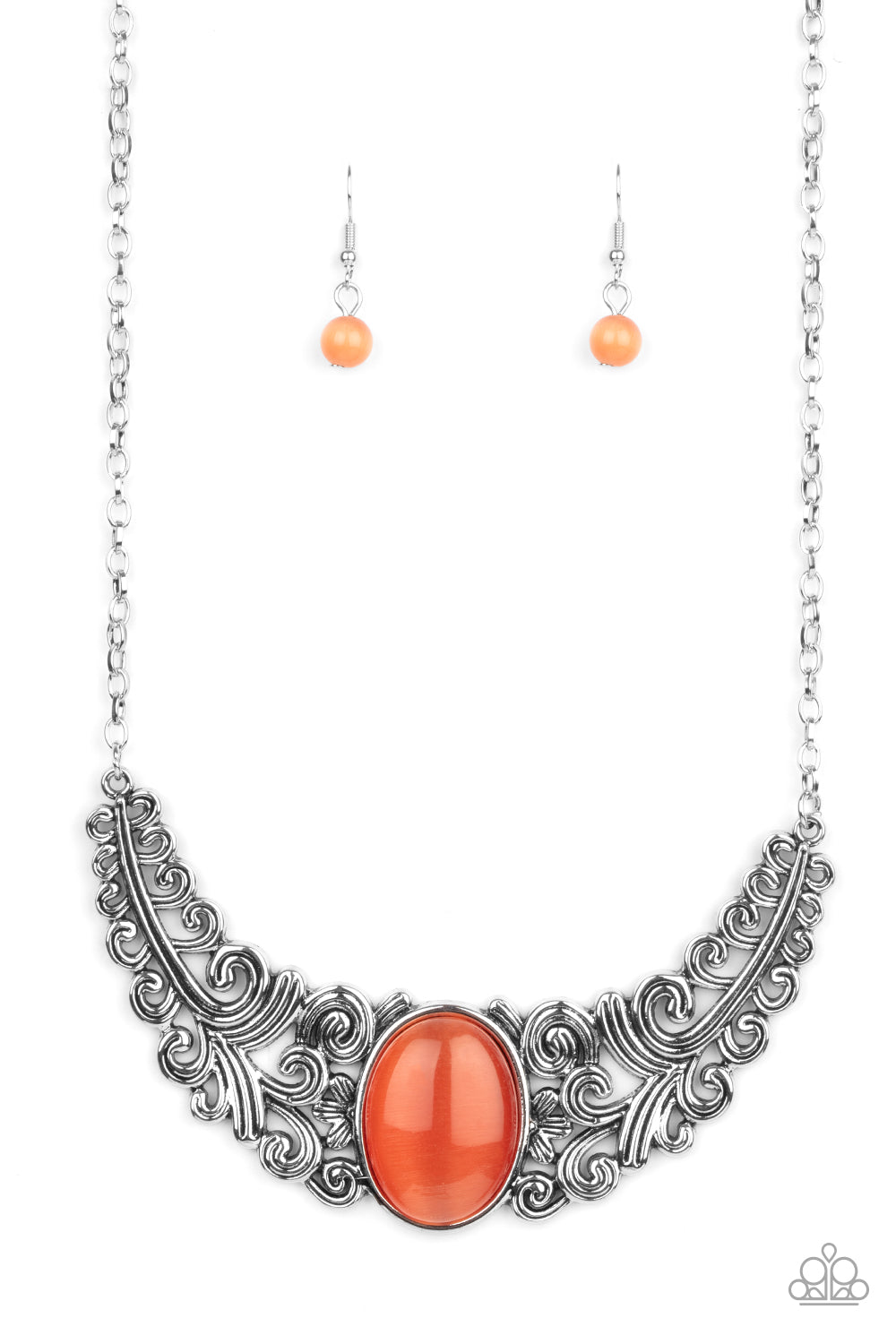 Paparazzi Celestial Eden - Orange Necklace 