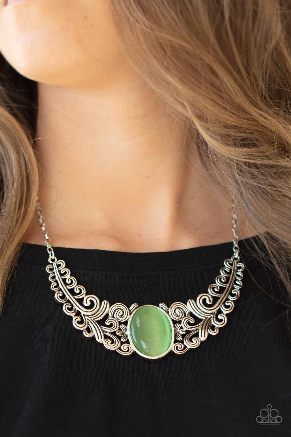 Paparazzi Celestial Eden - Green Necklace 