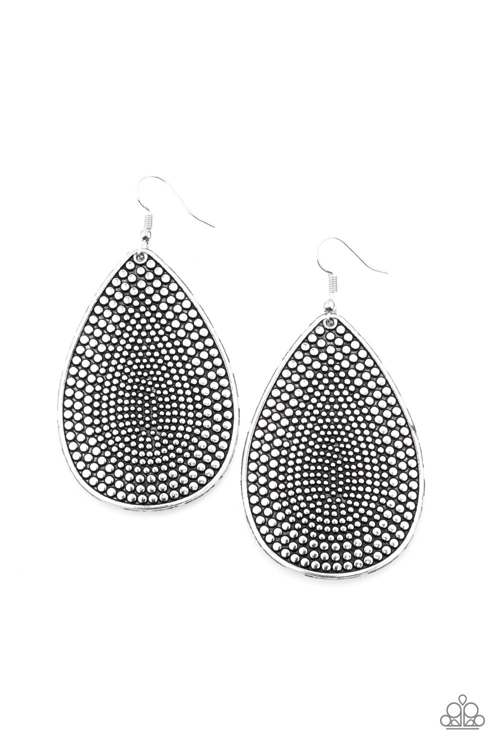 Paparazzi Artisan Adornment - Silver Earrings 