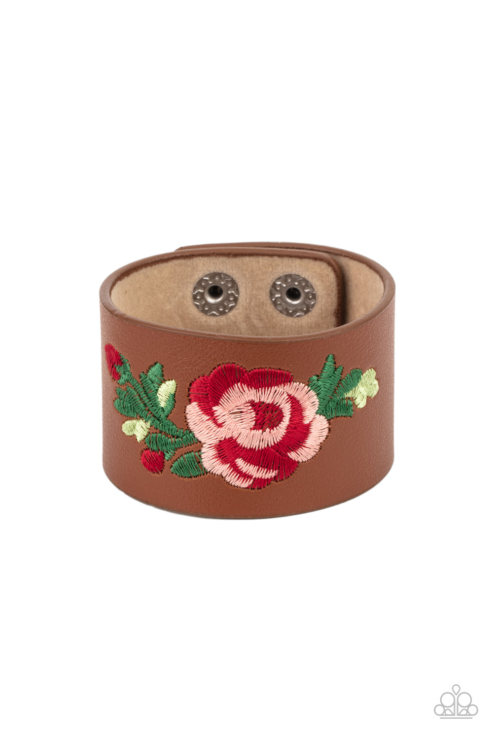 Paparazzi Rebel Rose - Brown Bracelet 