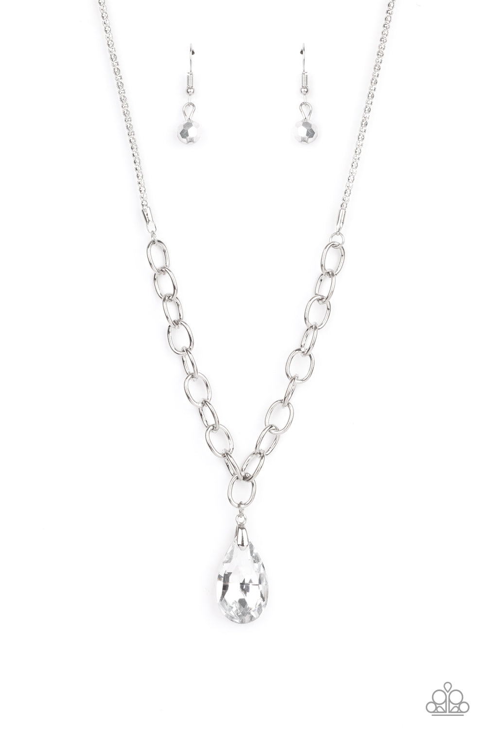 Paparazzi Mega Modern - Silver Necklace 