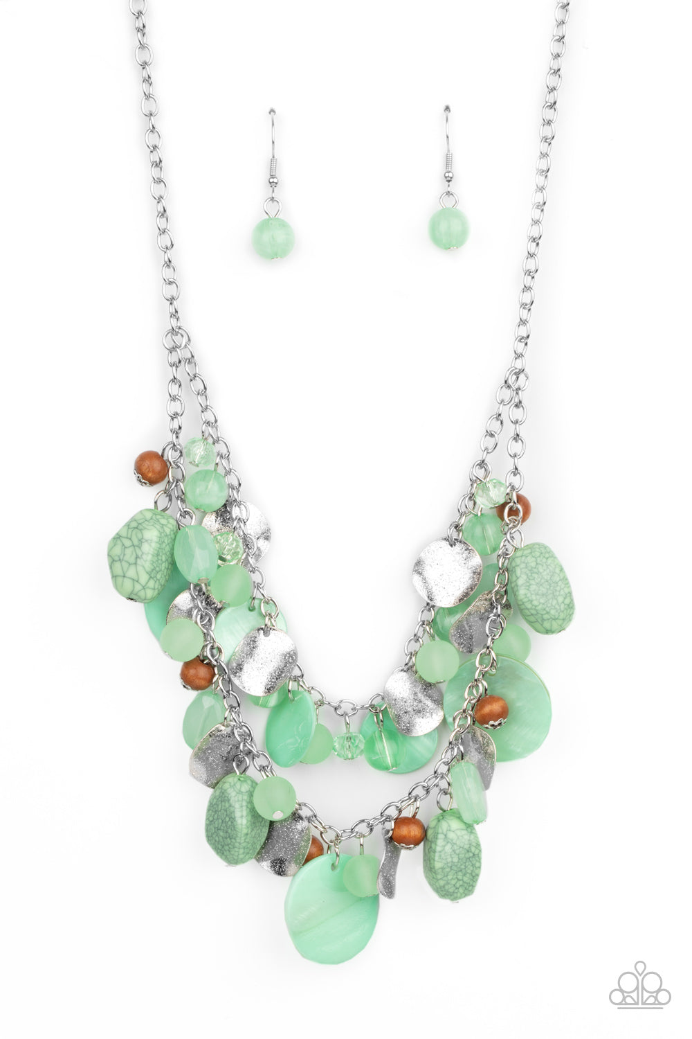 Spring Goddess - Green Necklace 