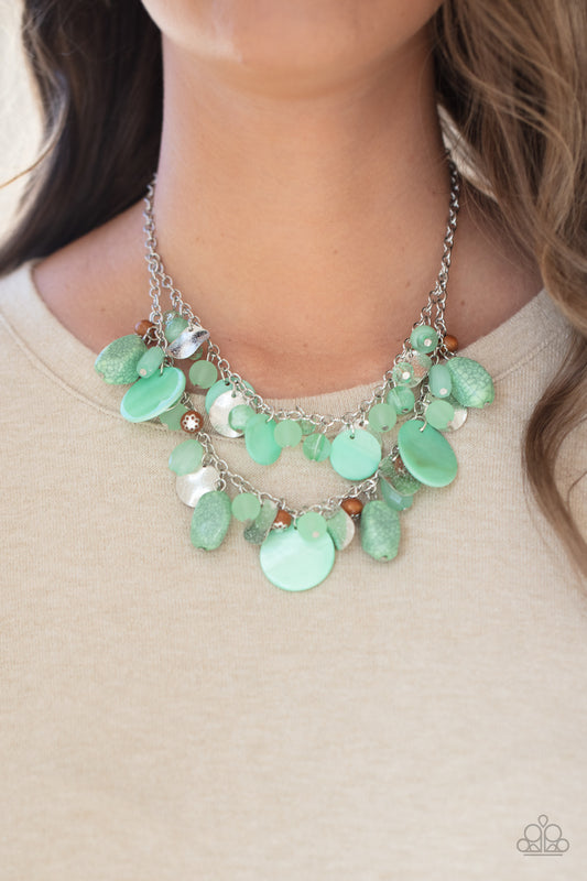 Spring Goddess - Green Necklace 