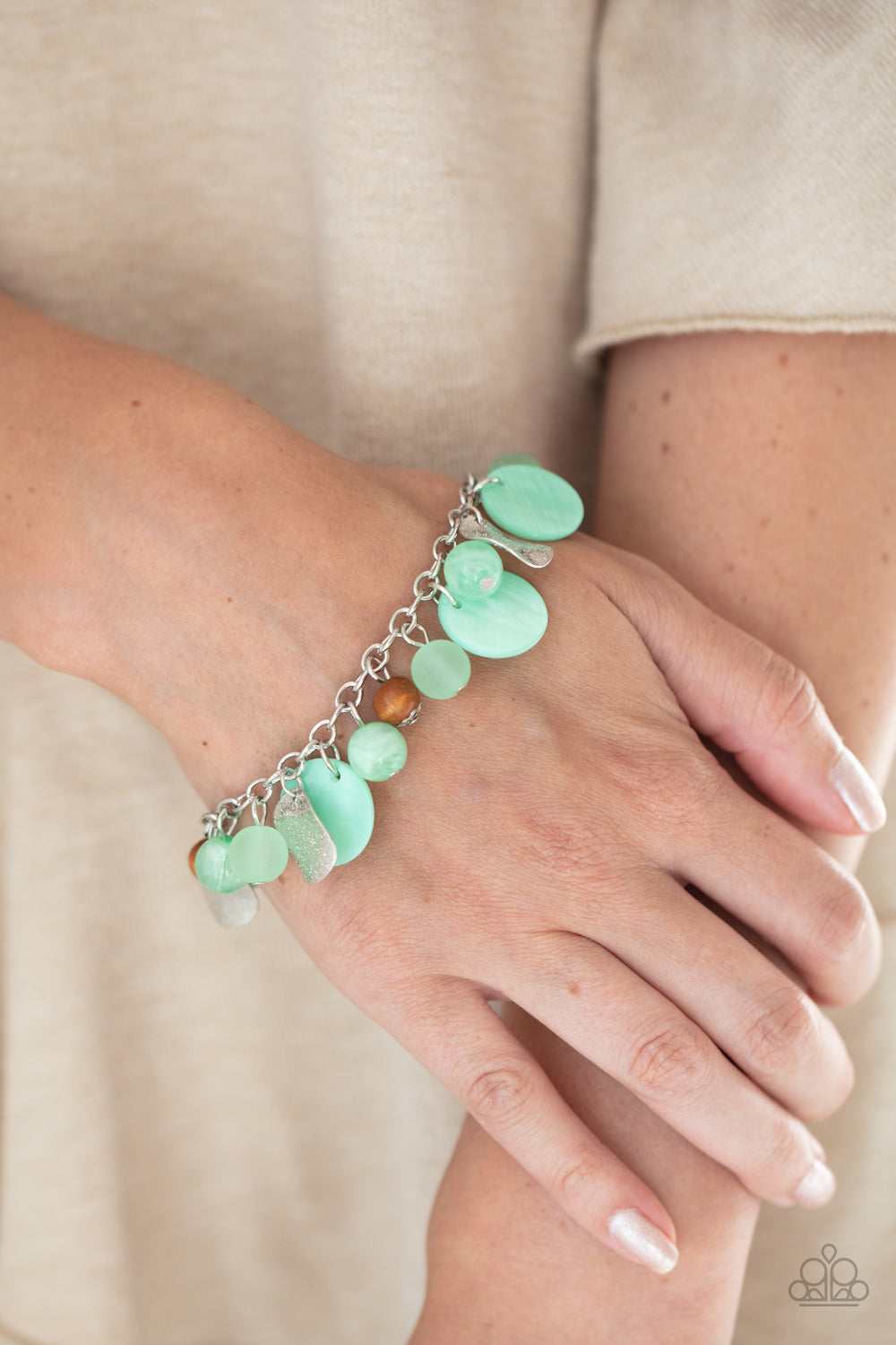 Springtime Springs - Green Bracelet 