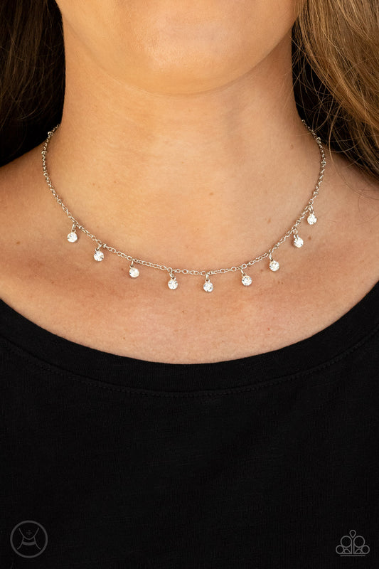 Paparazzi Dainty Diva - White Choker 