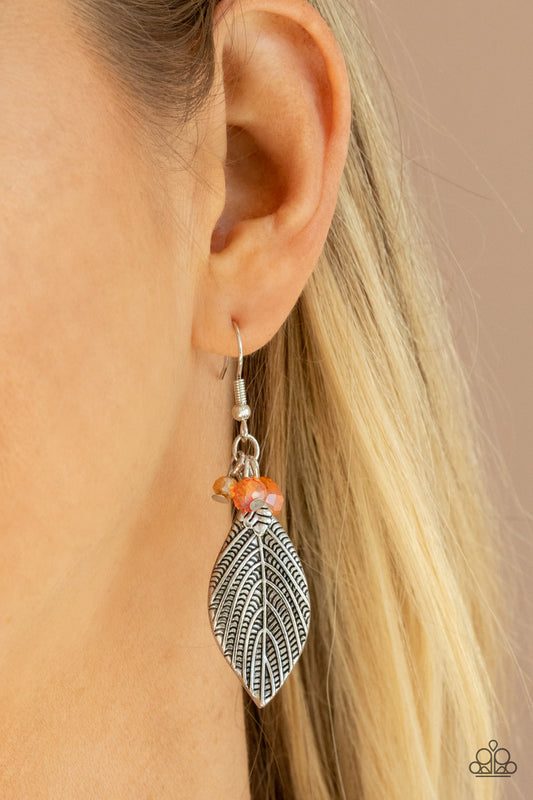 LEAF It To Fate - Orange Earrings 