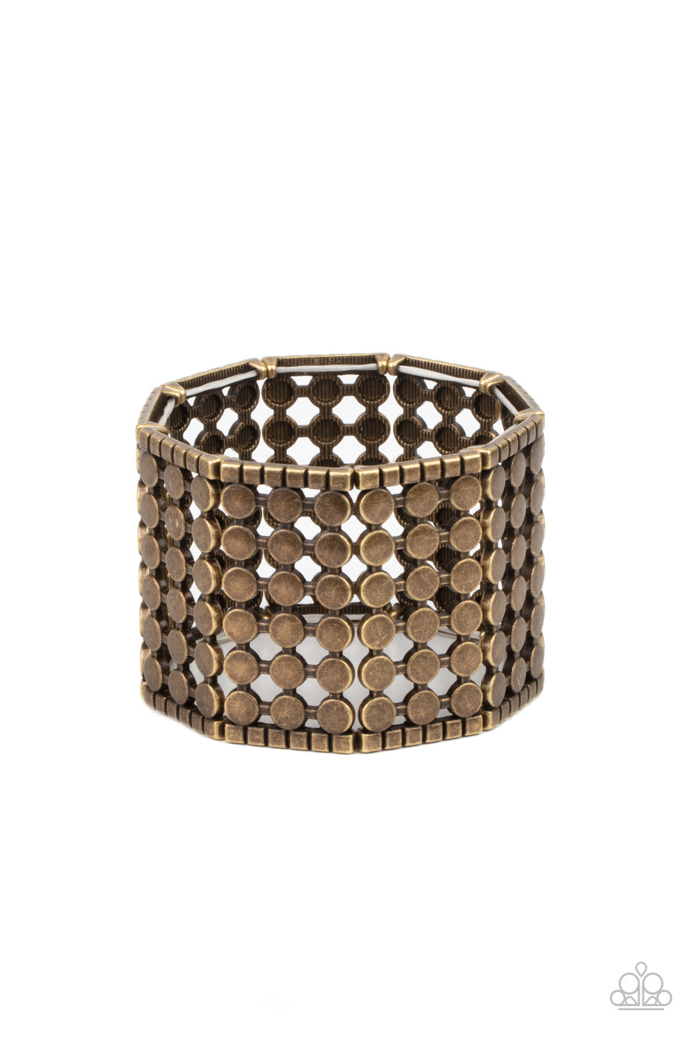 Paparazzi Cool and CONNECTED - Brass Bracelet 