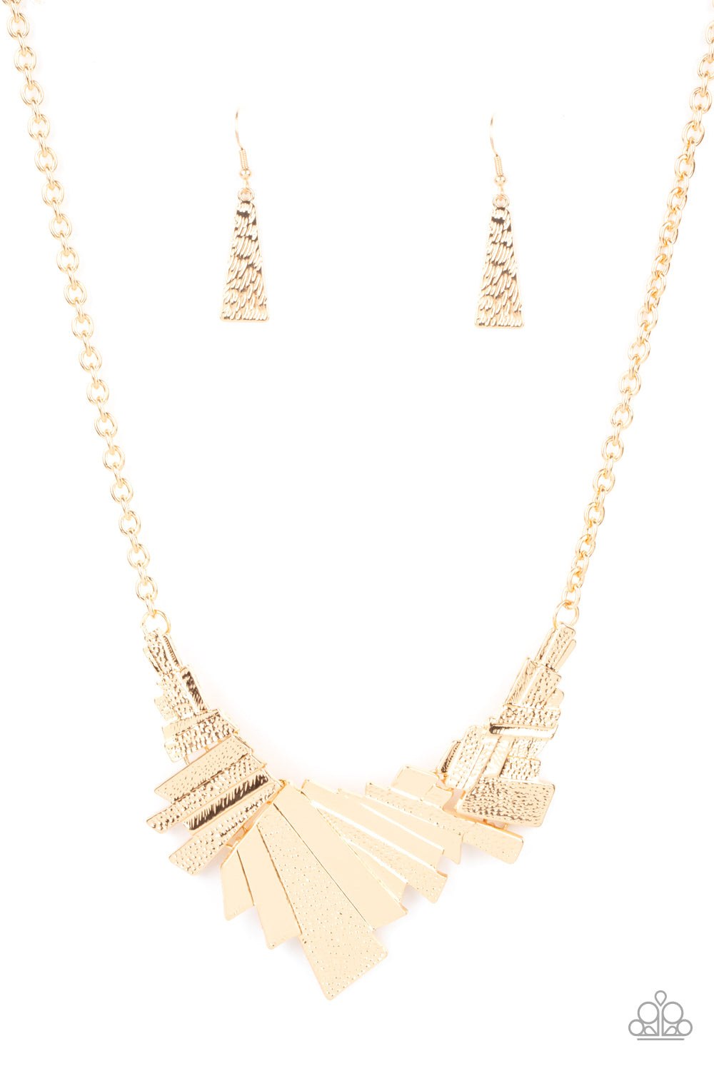 Paparazzi Happily Ever AFTERSHOCK - Gold Necklace 