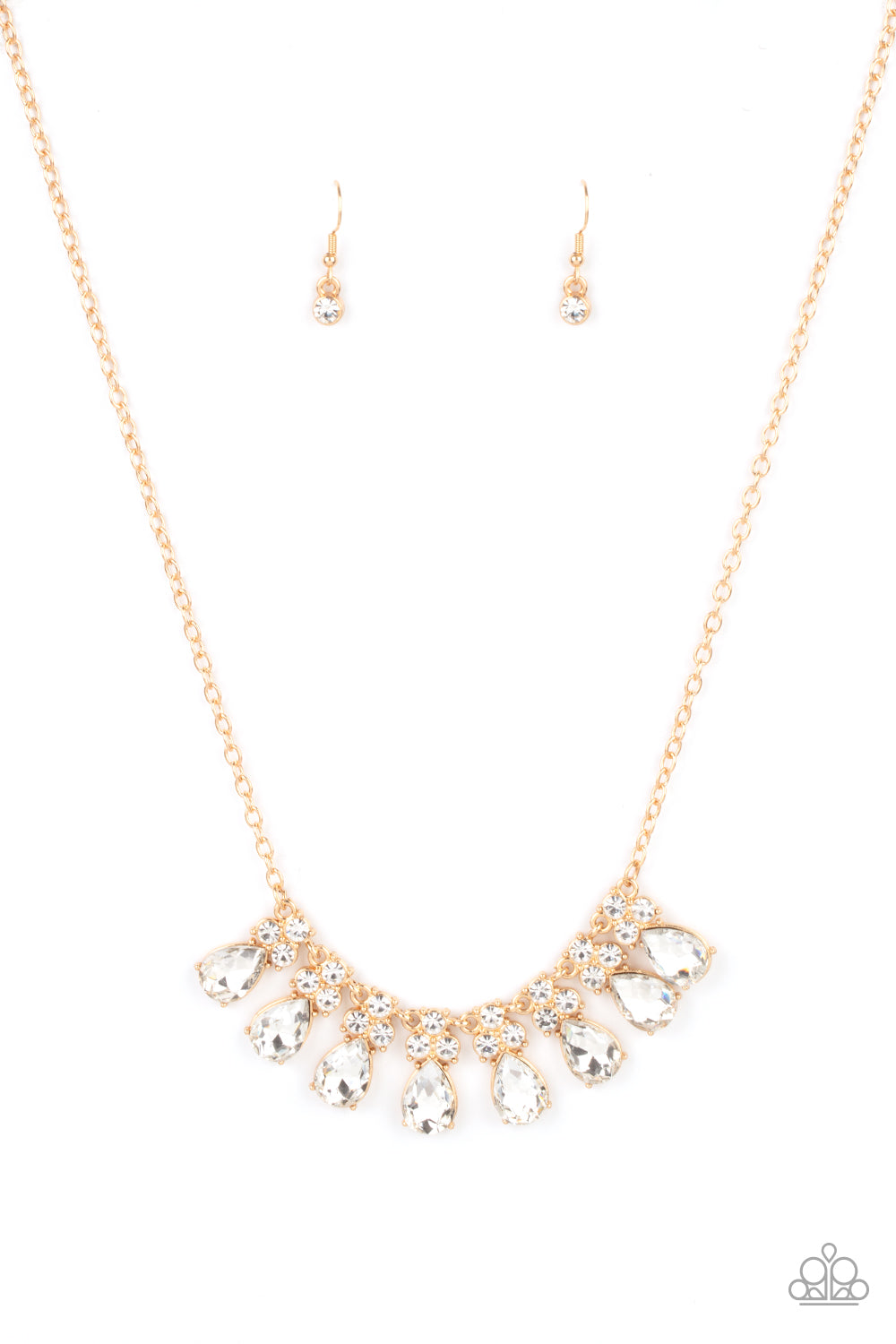 Paparazzi Sparkly Ever After - Gold Necklace 