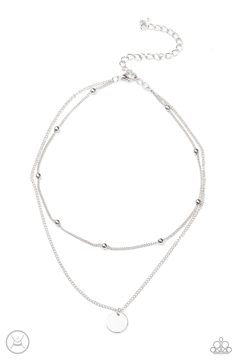 Paparazzi Modestly Minimalist - Silver Choker 