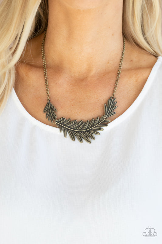 Queen of the QUILL - Brass Necklace 