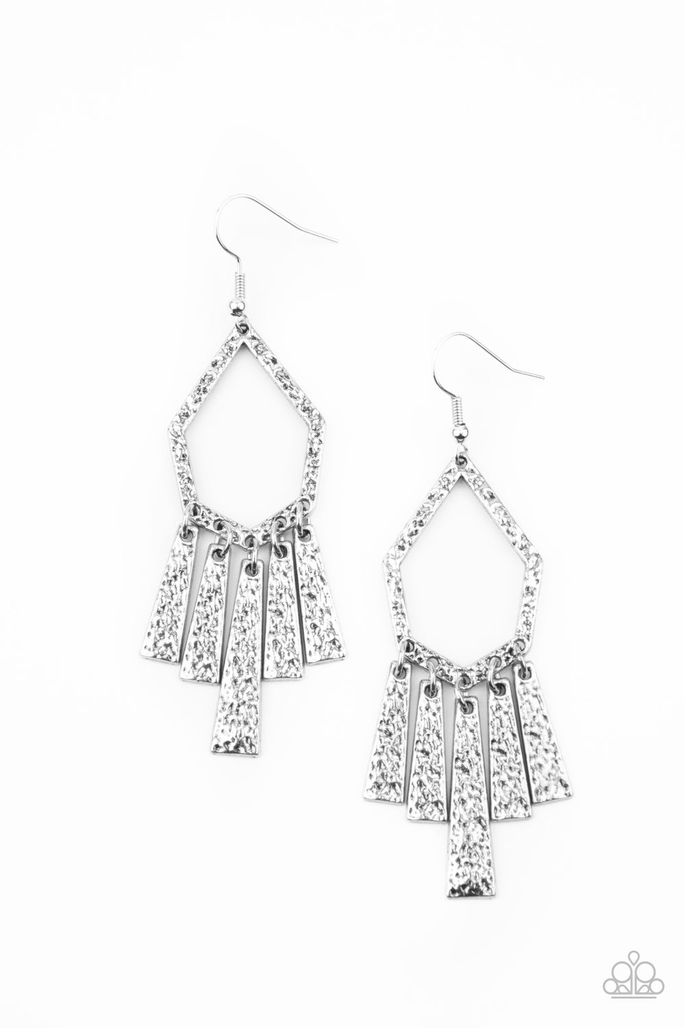 Paparazzi Museum Find - Silver Earrings 