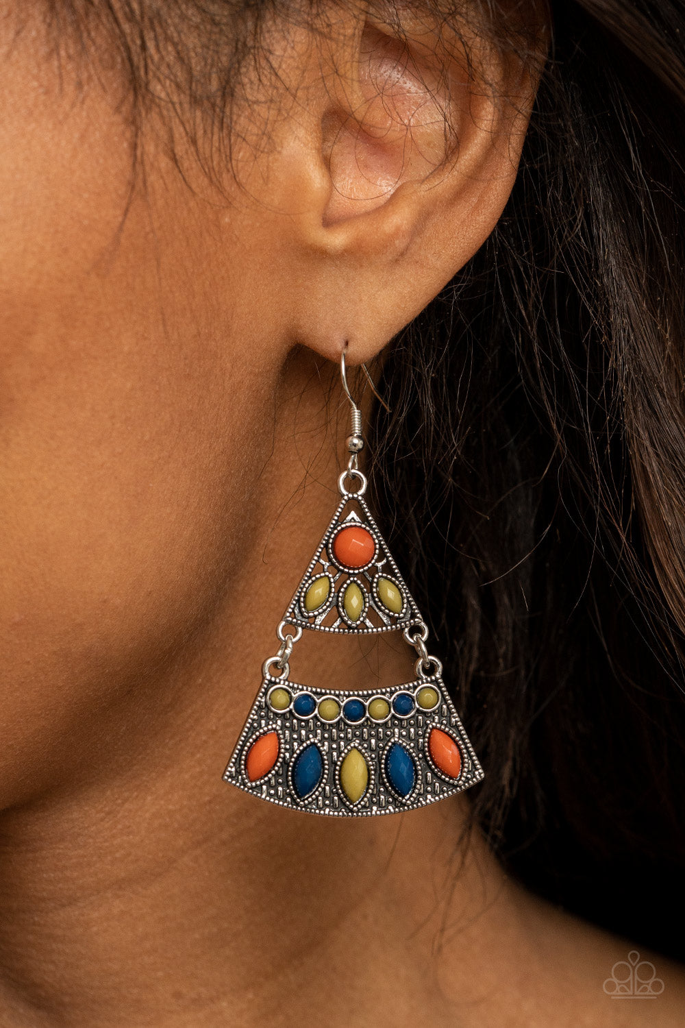 Paparazzi Desert Fiesta - Multi Earrings 