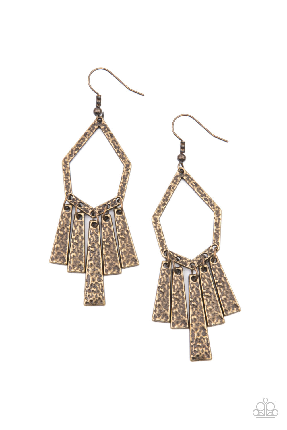 Paparazzi Museum Find - Brass Earrings 