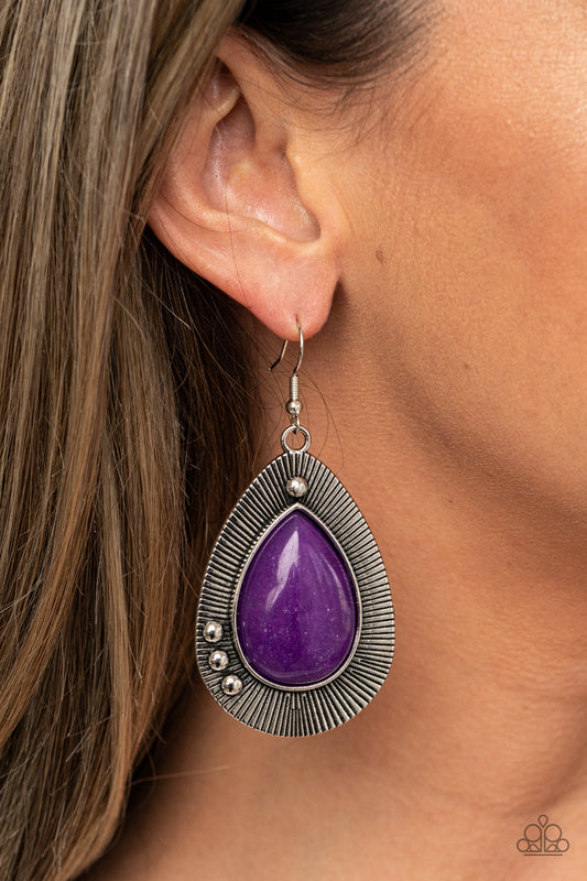 Western Fantasy - Purple Earrings 