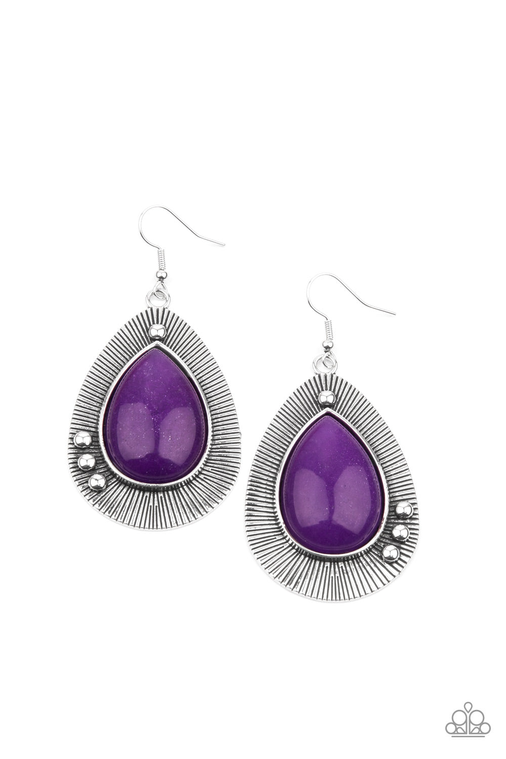 Western Fantasy - Purple Earrings 