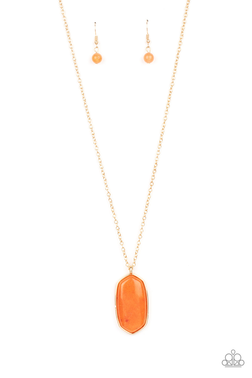 Paparazzi Elemental Elegance - Orange Necklace 