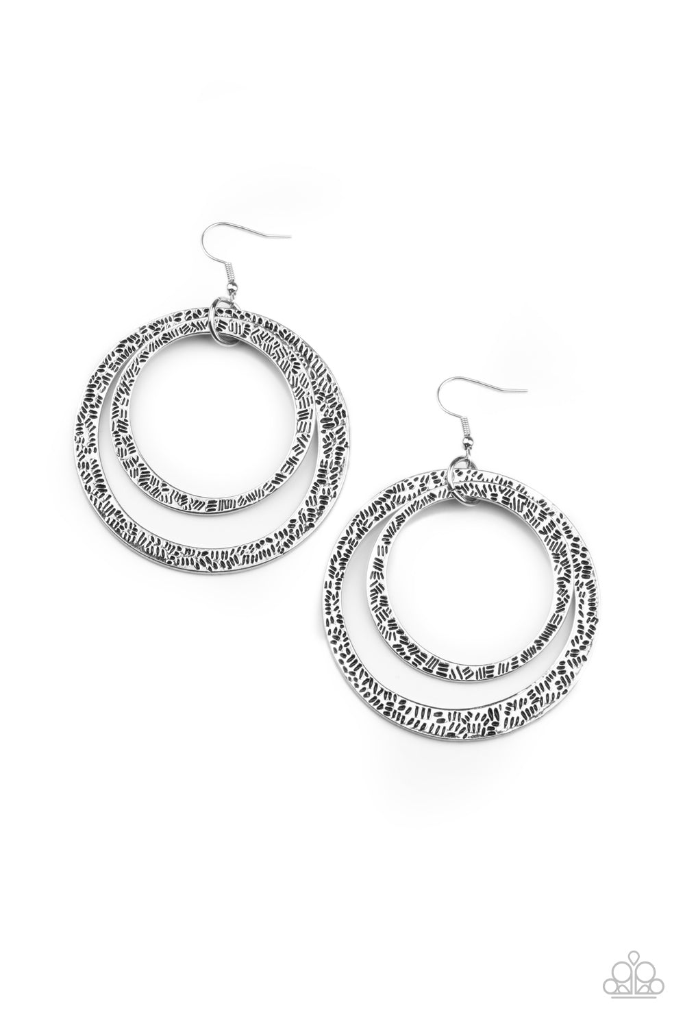 Rounded Out - Silver Earrings 