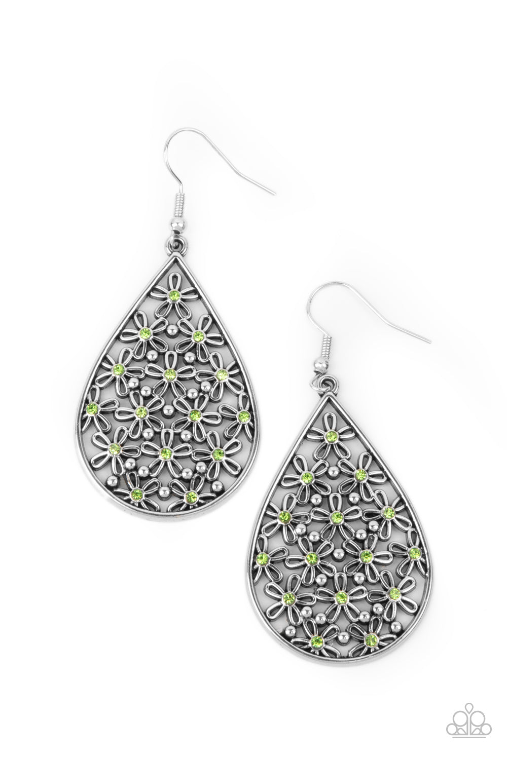 Tick, Tick, BLOOM! - Green Earrings 