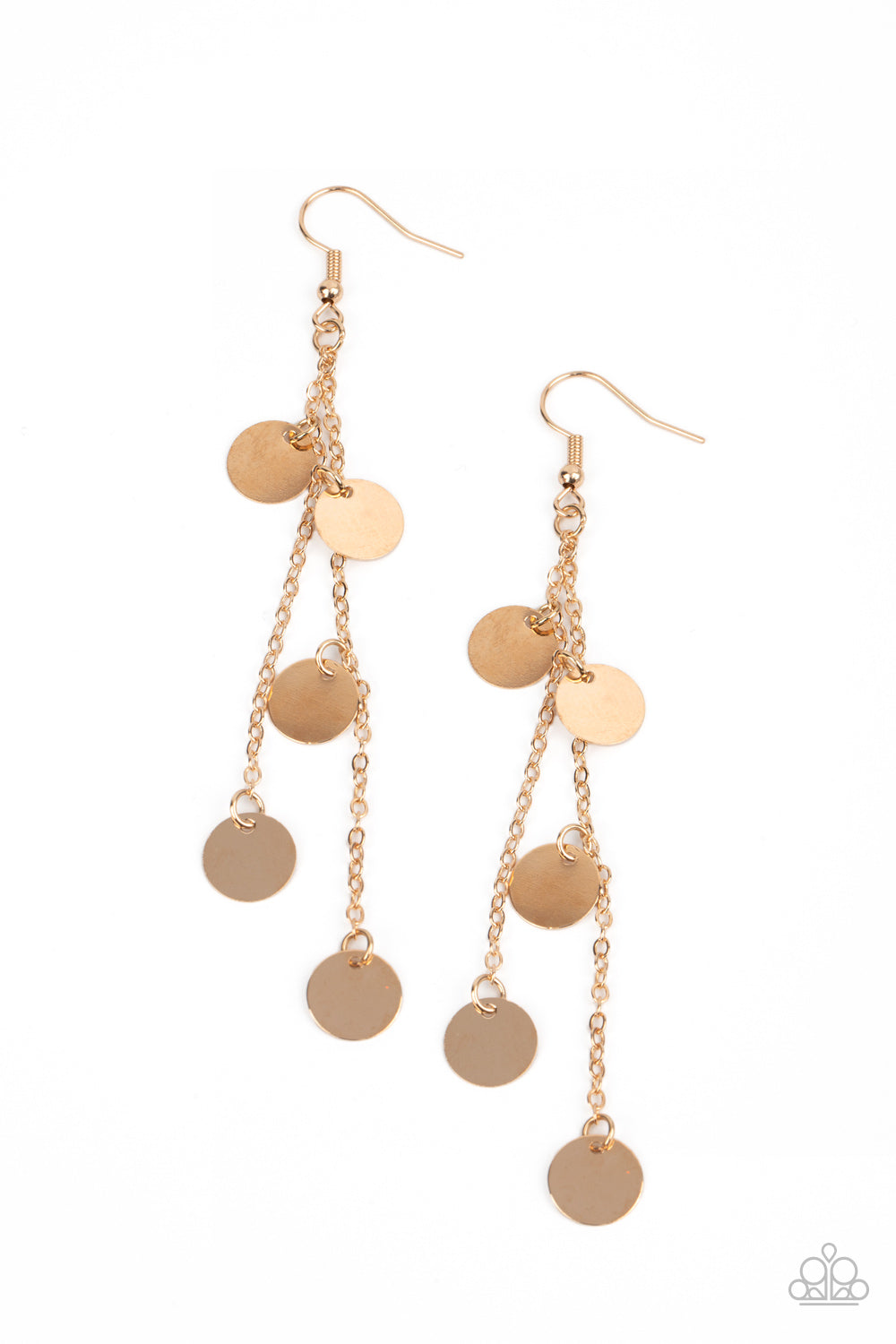 Paparazzi Take A Good Look - Gold Earrings 