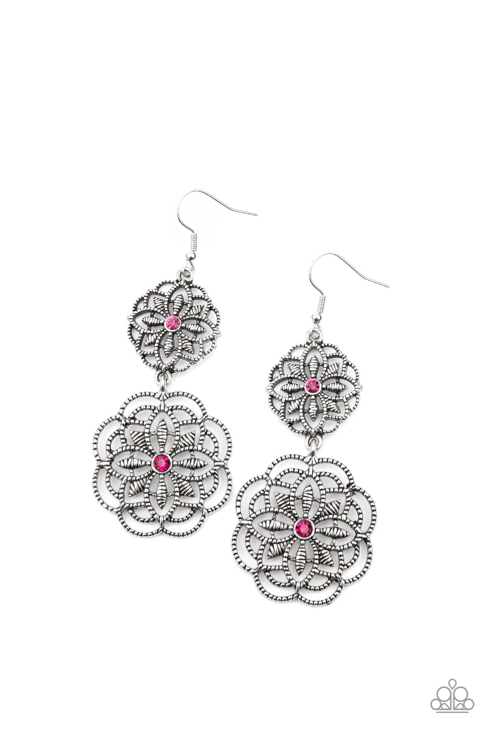 Mandala Mecca - Pink Earrings