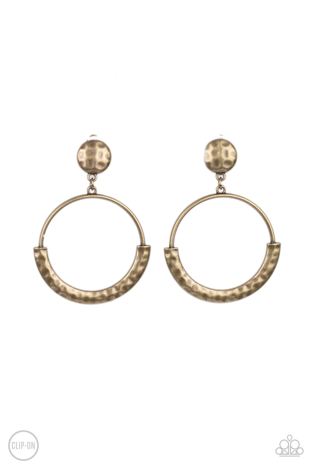 Paparazzi Rustic Horizons - Brass Clip On Earrings 