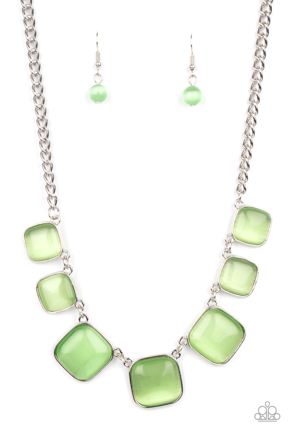 Paparazzi Aura Allure - Green Necklace 