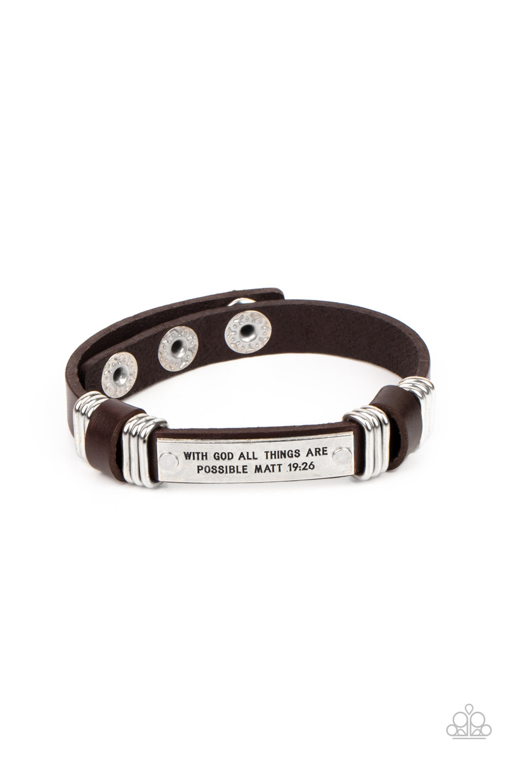 Paparazzi Make It Possible - Brown Bracelet 