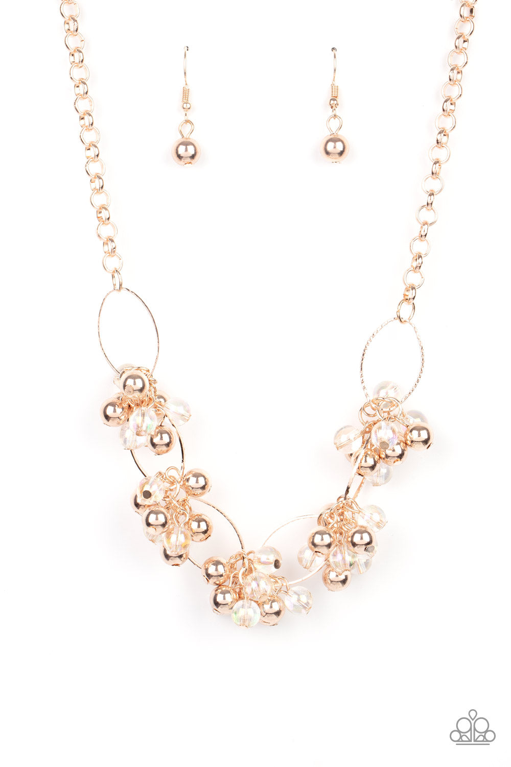 Paparazzi Effervescent Ensemble - Rose Gold Necklace 