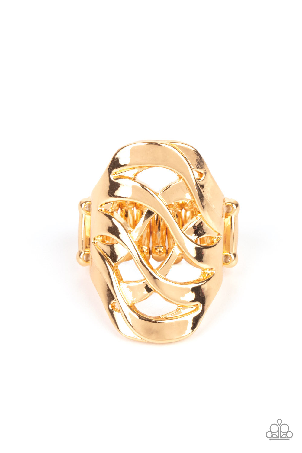 Paparazzi Open Fire - Gold Ring 