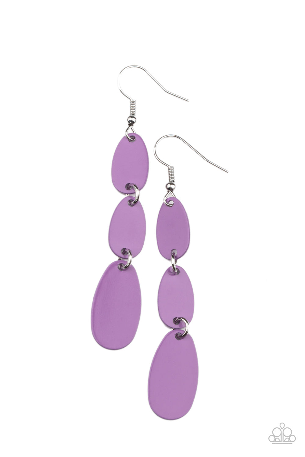 Paparazzi Rainbow Drops - Purple Earrings 