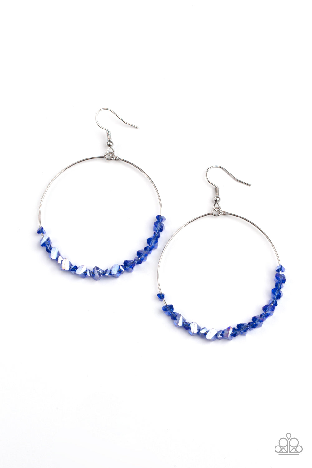 Paparazzi Glimmering Go-Getter - Blue Earrings 