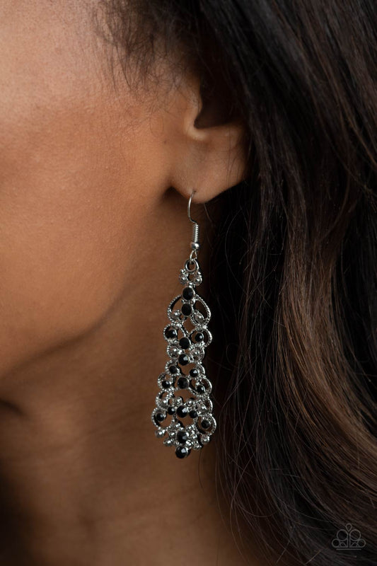 Diva Decorum - Black Earrings 