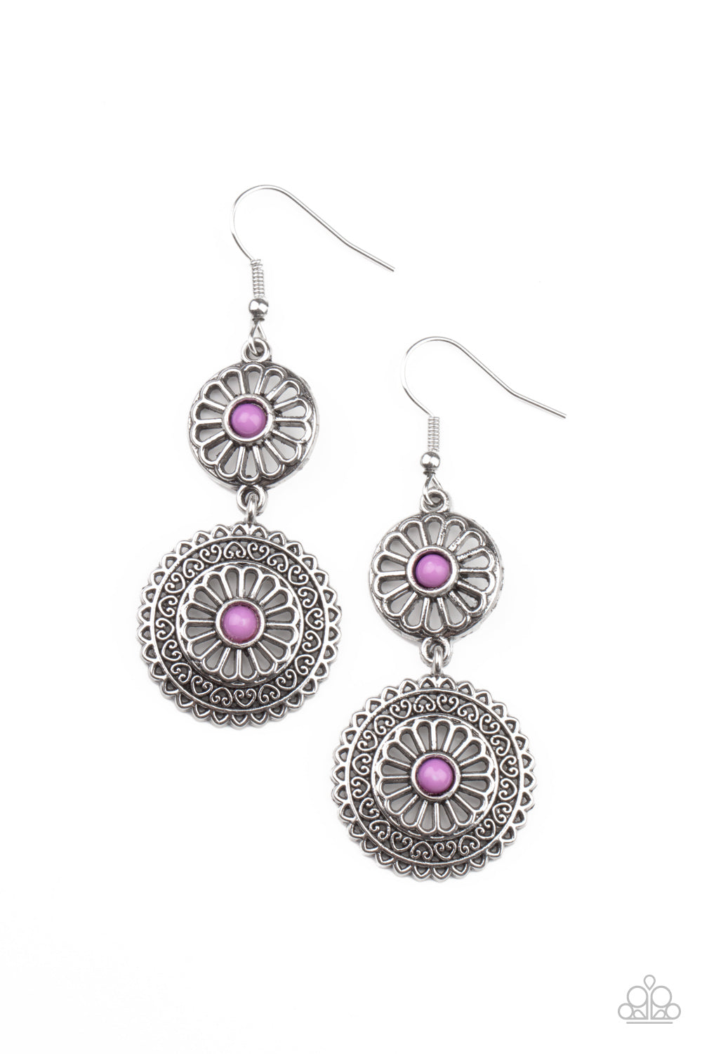 Paparazzi Keep It WHEEL - Purple Earrings 