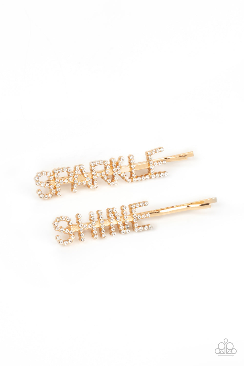 Paparazzi Center of the SPARKLE-verse - Gold Hair Clip