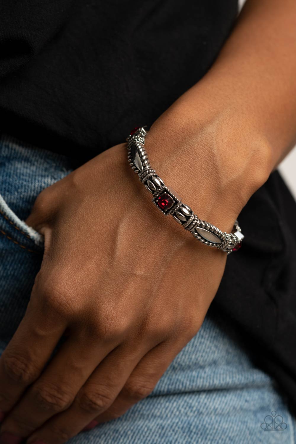 Get This GLOW On The Road - Red Bracelet 