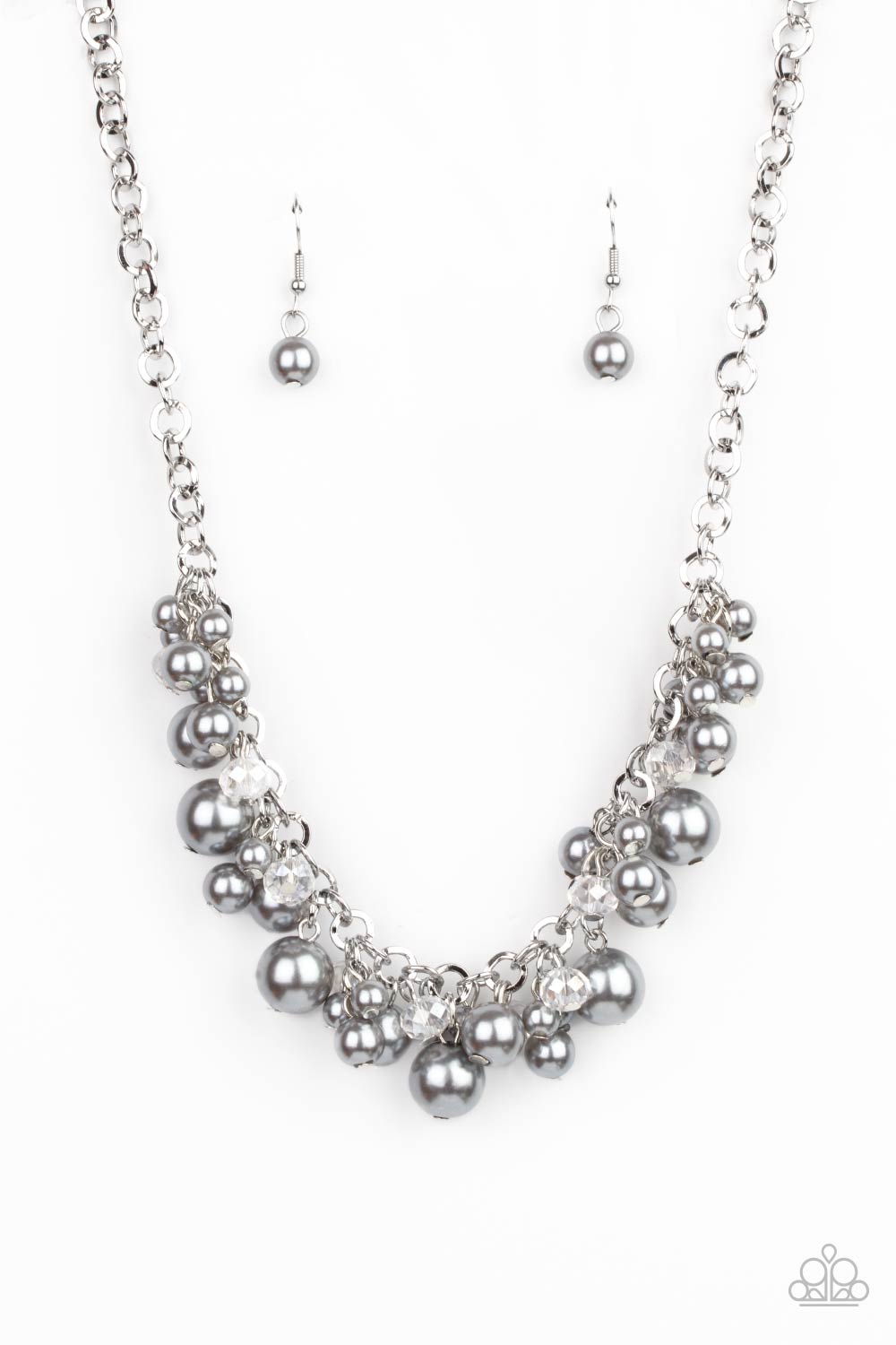 Paparazzi Positively PEARL-escent - Silver Necklace 