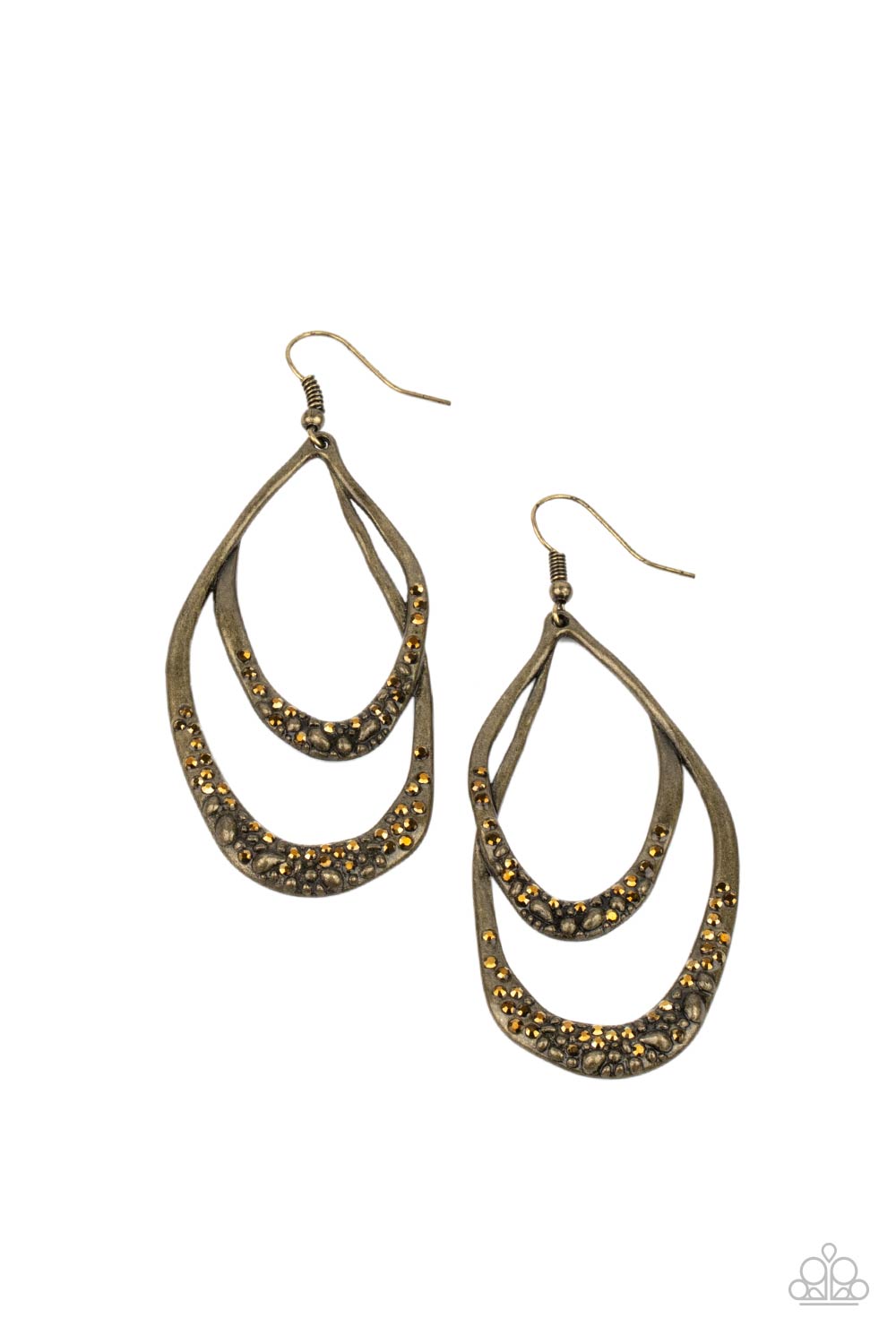 Paparazzi Beyond Your GLEAMS - Brass Earrings 