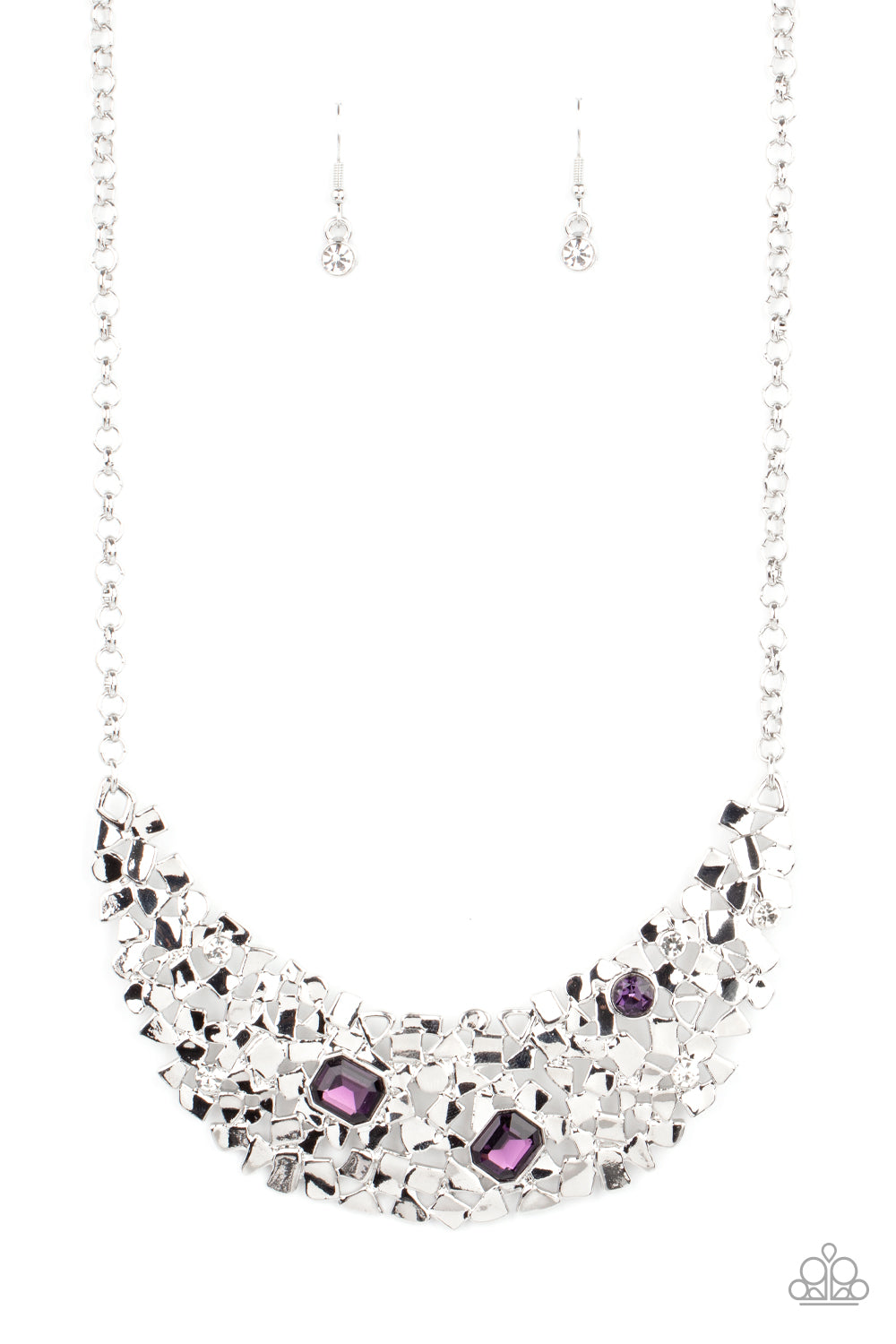 Fabulously Fragmented - Purple Necklace 