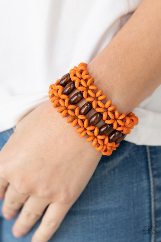 Paparazzi Bali Beach Retreat - Orange Bracelet 