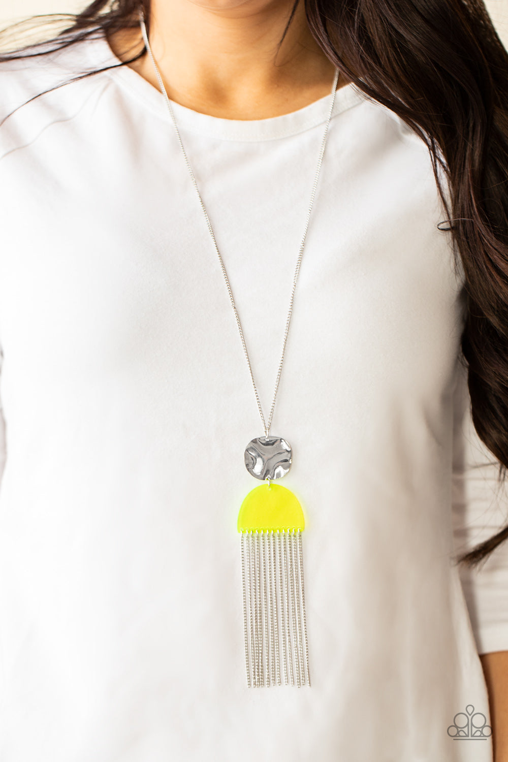 Paparazzi Color Me Neon - Yellow Necklace 