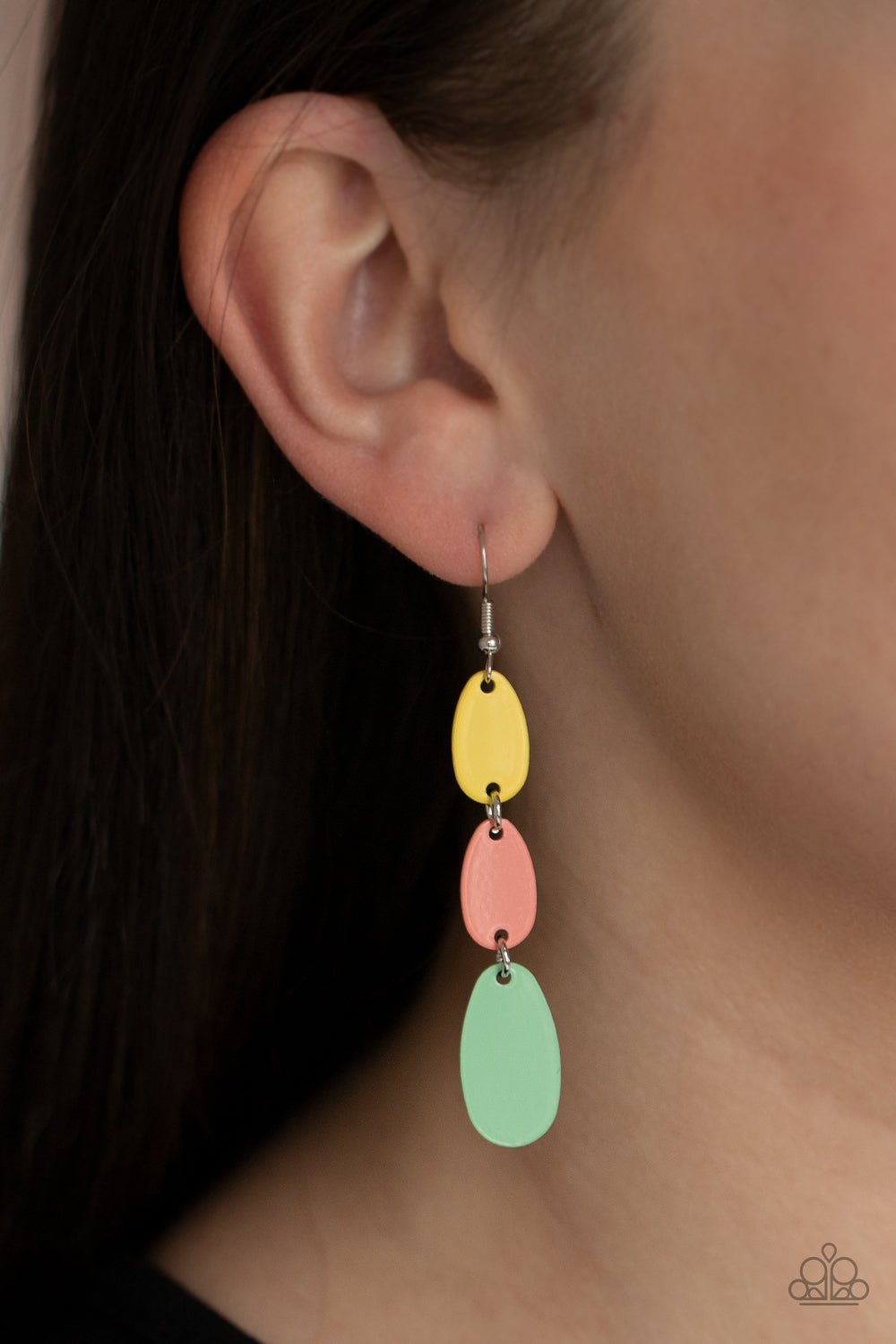 Paparazzi Rainbow Drops - Multi Earrings 