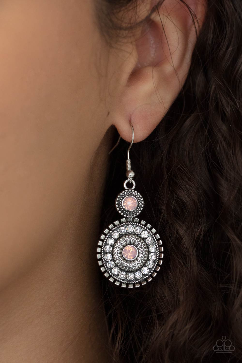 Opulent Outreach - Pink Earrings 