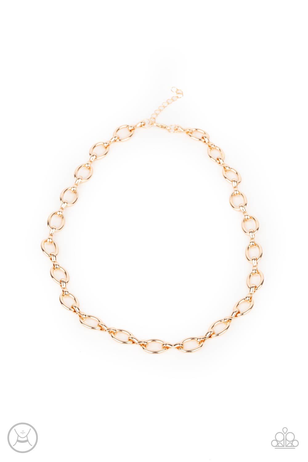 Paparazzi Craveable Couture - Gold Choker Necklace 