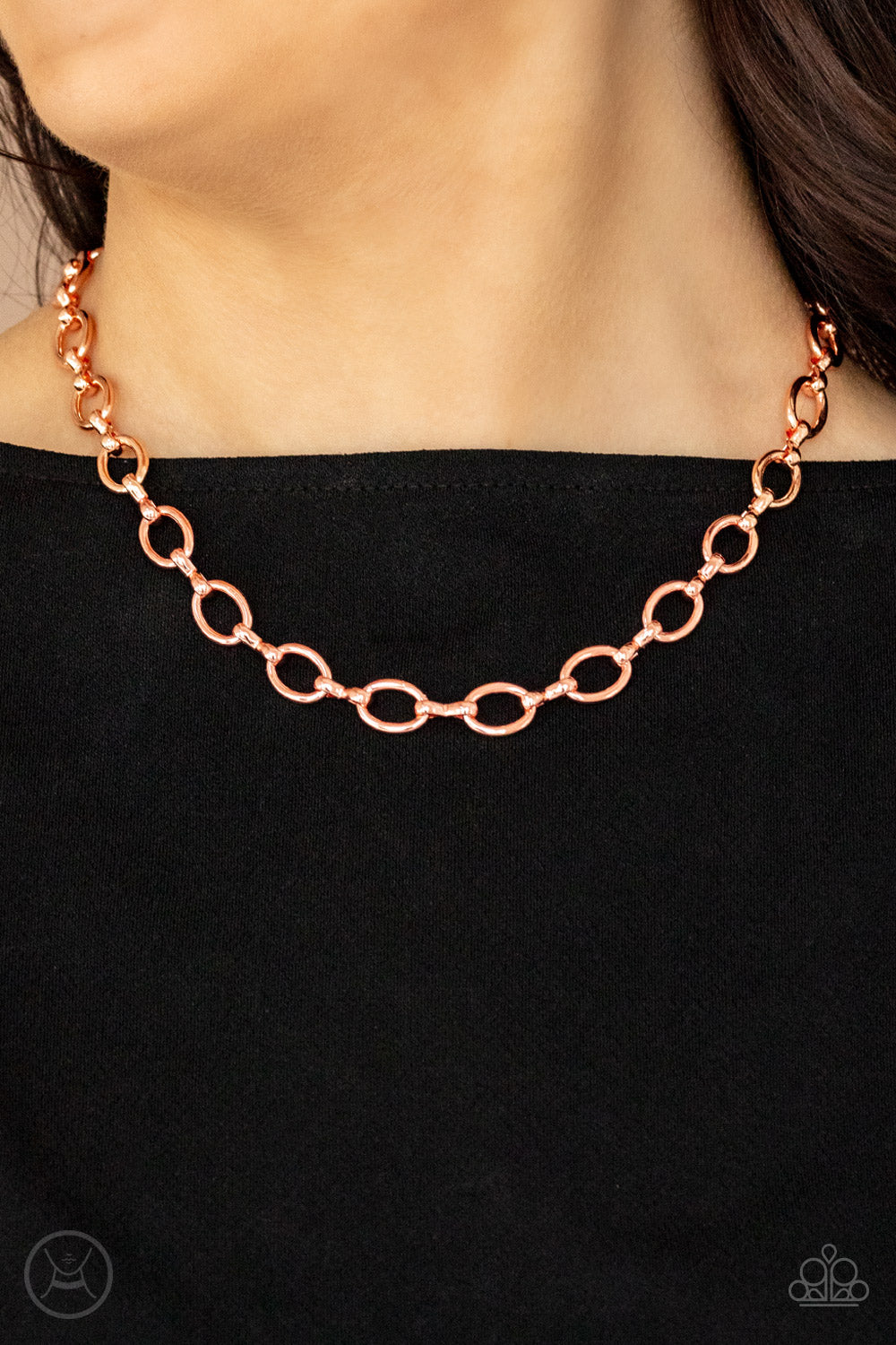 Paparazzi Craveable Couture - Copper Choker Necklace 