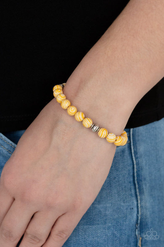 Paparazzi Awakened - Yellow Urban Bracelet 