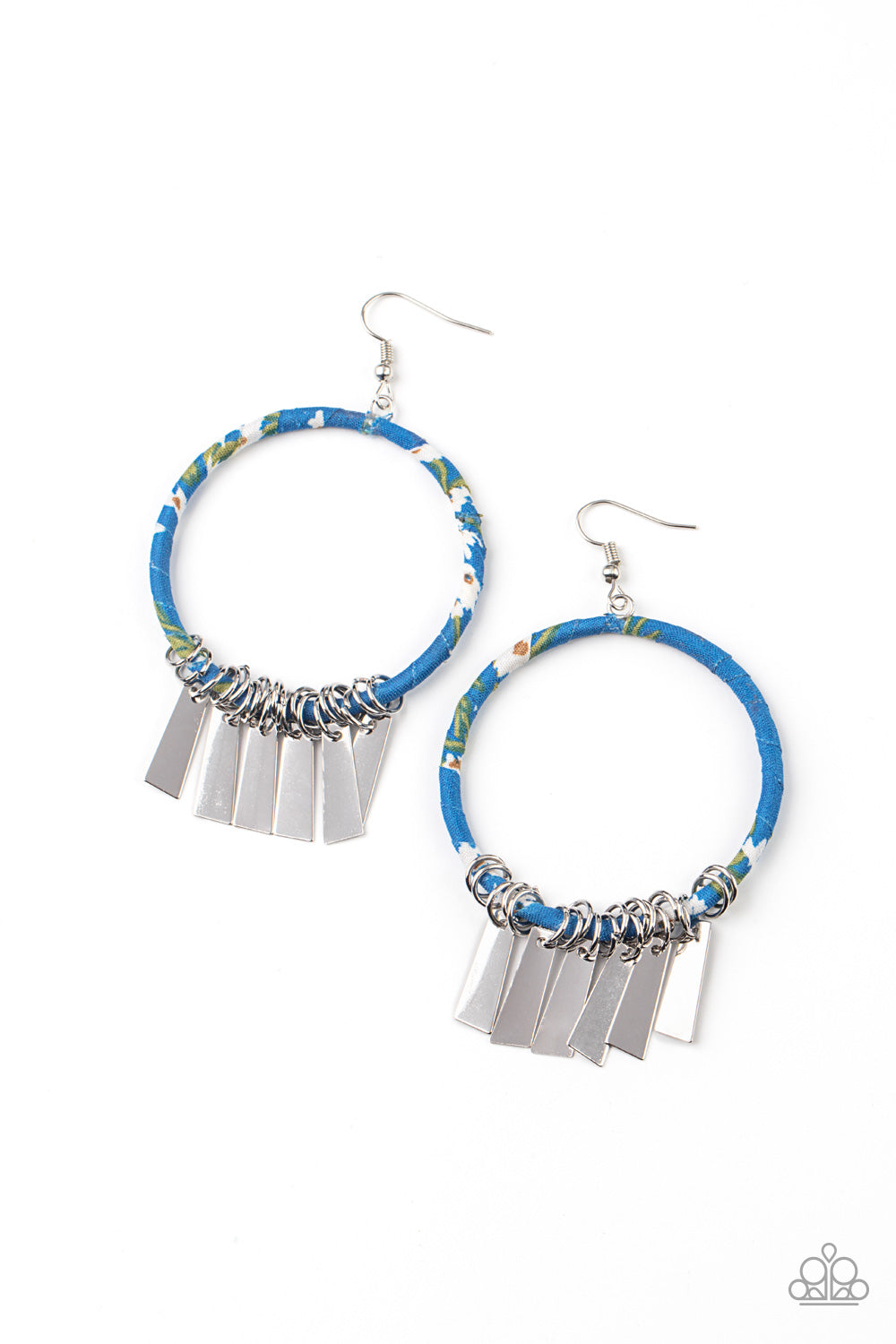 Paparazzi Garden Chimes - Blue Earrings 